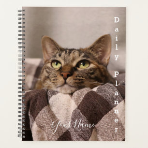 Cama de Gatos Taupe com Xadrez - Planejador Diário