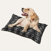Boho Minimalista Cachorro Cama - Impressão de Clot
