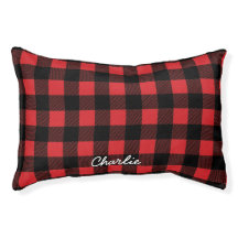 Buffalo Personalizado Verificar Cão Vermelho Xadre