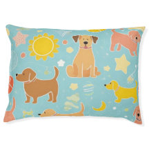 Cama de Cachorro Divertida com Impressão de Pata C