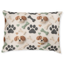 Cama de Cachorro Estilo Fazenda Moderna Neutra com