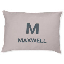 Cama Personalizada de Monograma Minimalista para A