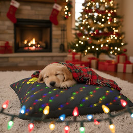 Cama Para Animais De Estimação Corda de luz colorida de Natal
