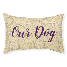 Cama Para Animais De Estimação Nossa Tipografia de Cão em Script