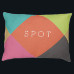Cama Para Animais De Estimação Personalizado | Ouros Bris<br><div class="desc">Design de diamante moderno e colorido que pode ser personalizado com seu texto.</div>