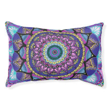 Cama pequena do cão da mandala