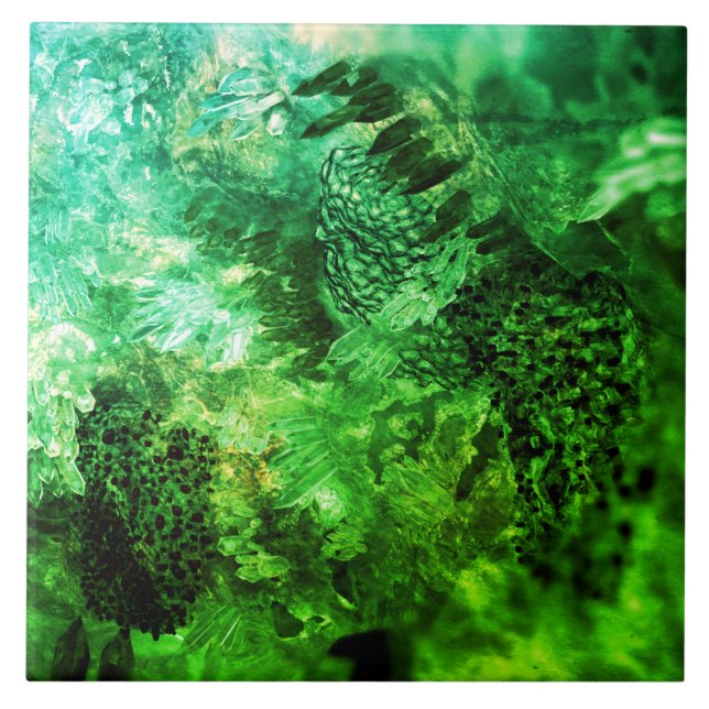 Camadas de Cristais Verdes (Frente)