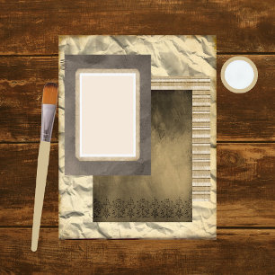 Camadas de Papel Scrapbook Vintage 11