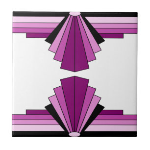 Camadas do art deco nos rosa
