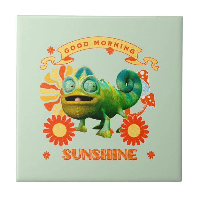 Camaleão Engraçado Bom Dia Sol (Frente)
