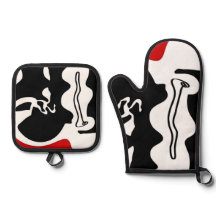 Câmara de Deslocamento: Abstrato preto, branco e v