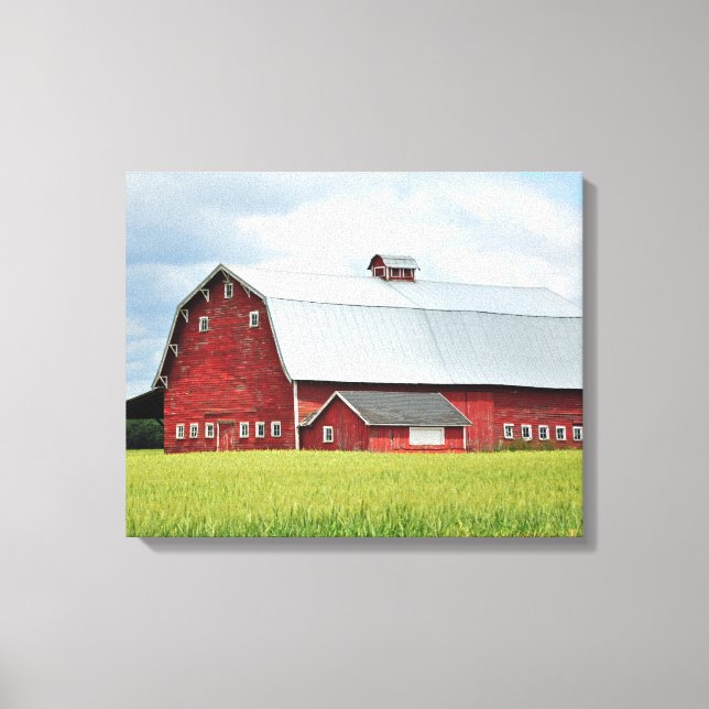 Camarão vermelho na canvas da impressão fazenda (Frente)