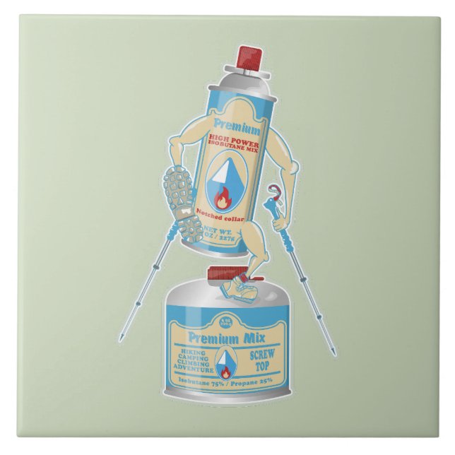 Câmaras de gás de fogão de campo, caminhada engraç (Frente)