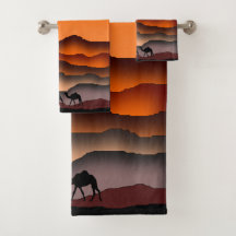 Camel Bath Totol Conjunto Deserto Sunset