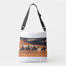 Camel Caravans no deserto, Tote bag