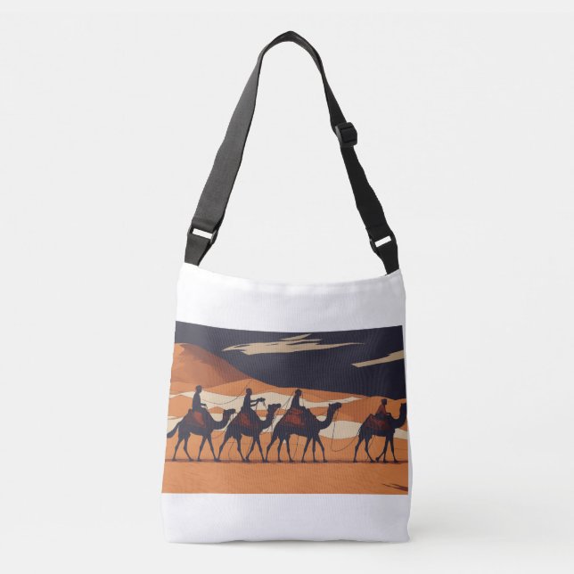 Camel Caravans no deserto, Tote bag (Frente)