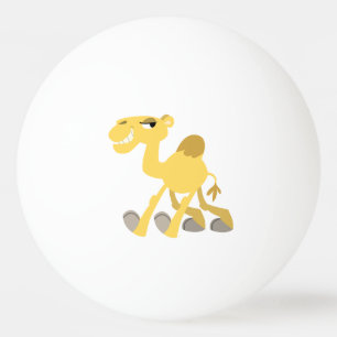 Camelo de desenho animado legal e fofo bolas de pi