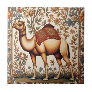 Camelo Elegante William Morris Inspirado Floral