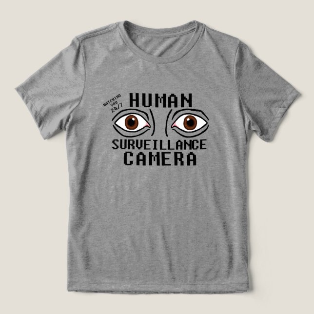 Câmera de Vigilância Humana Humor Seco (Design frontal)