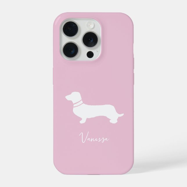Câmera rosa champanhe personalizada moderna dachsu (Verso)