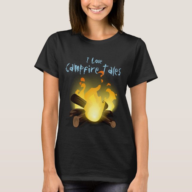 Camfire Tales Básico Camiseta Mulher (Frente)
