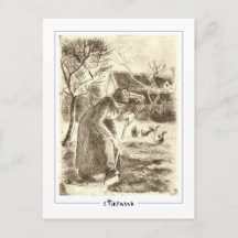 Camille Pissarro #553-2 - Cartão Postal de Arte Fi