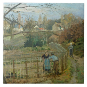 Camille Pissarro a cerca, 1872 (óleo em canvas)