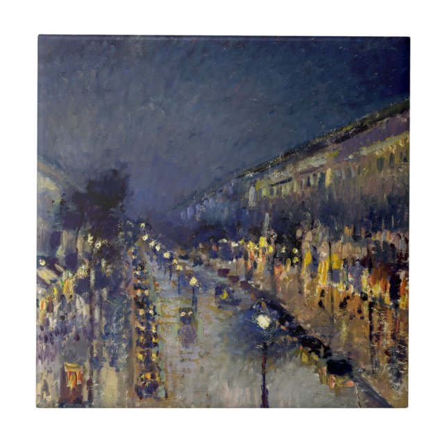 Camille Pissarro - Boulevard Montmartre à Noite (Frente)