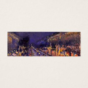 Camille Pissarro o bulevar Montmartre na noite