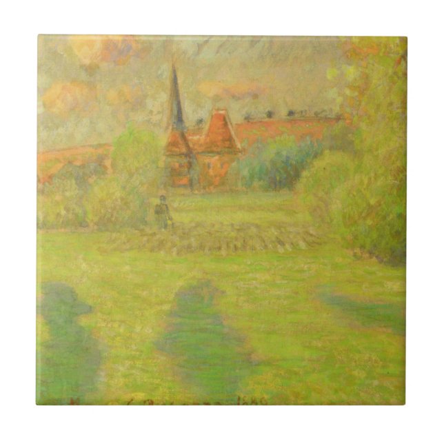 Camille Pissarro | o pastor e a igreja de (Frente)