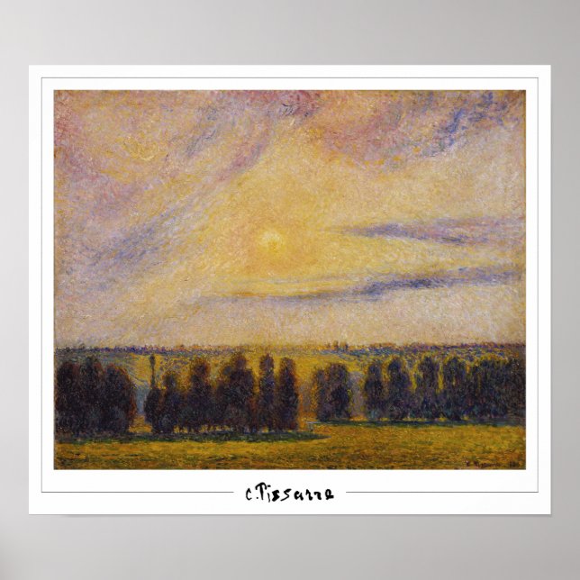Camille Pissarro Zedign Art Poster nº 8-2 (Frente)