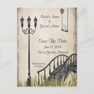 Caminhada nas economias do parque o cartão de data