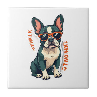 Caminhada Vintage Vou Pensar Nisso Bulldog Francês