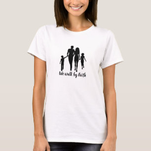 caminhamos pela fé Camiseta Família