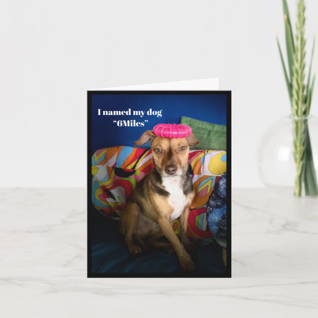 Caminhando 6 milhas todos os dias com um cartão de (Frente)