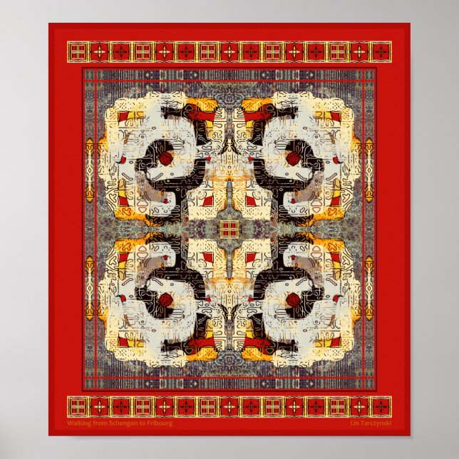 Caminhando de Schengen para Fribourg Poster (Frente)