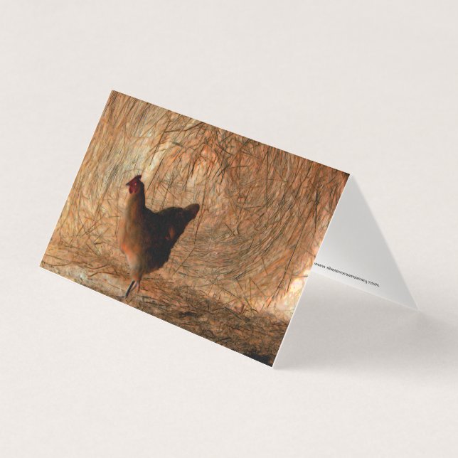 "Caminhando" - Galinha de Fotos Digitalmente Aprim (Frente)