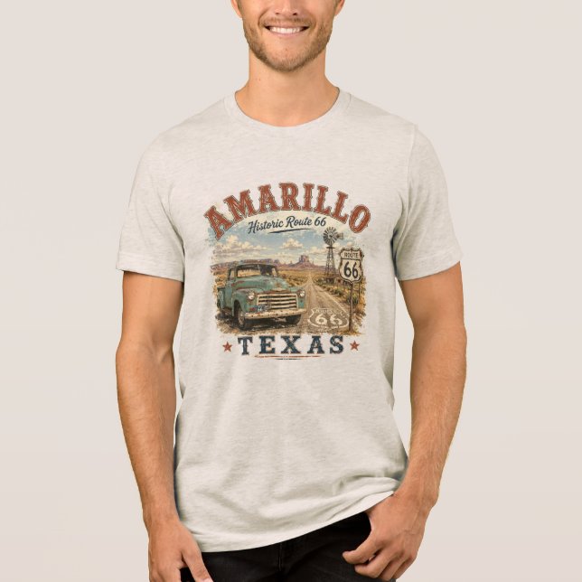 Caminhão Antigo da Rota Histórica 66 de Amarillo T (Frente)