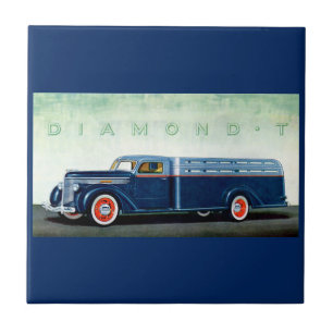 caminhão azul Diamond T de 1937