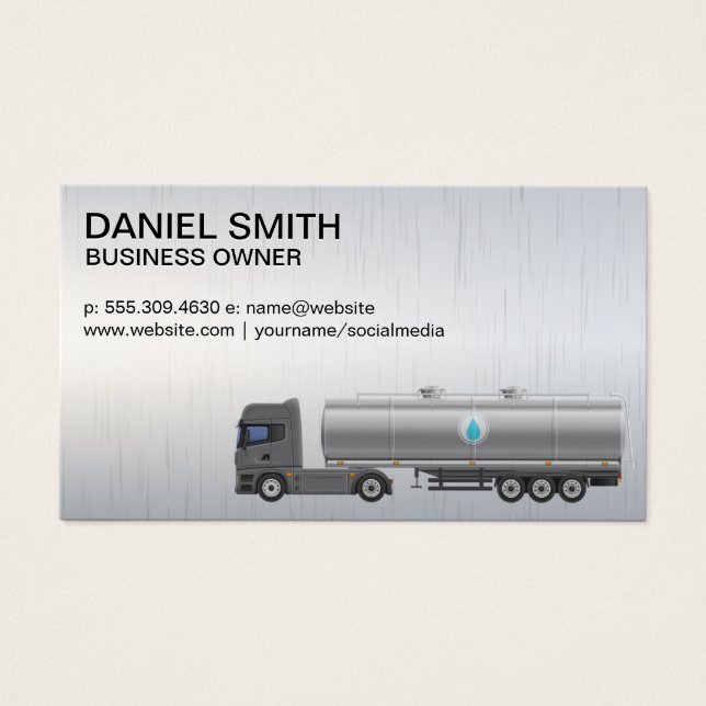 Caminhão-cisterna líquido | Motorista de caminhão (Frente)