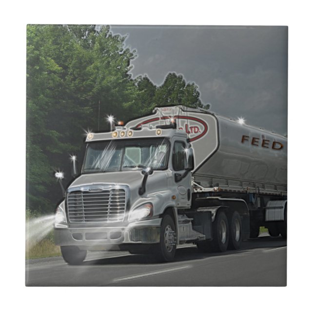 Caminhão-Cisterno de Alimentação cinza para Caminh (Frente)