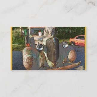 Caminhão clássico como cartões de visitas de um