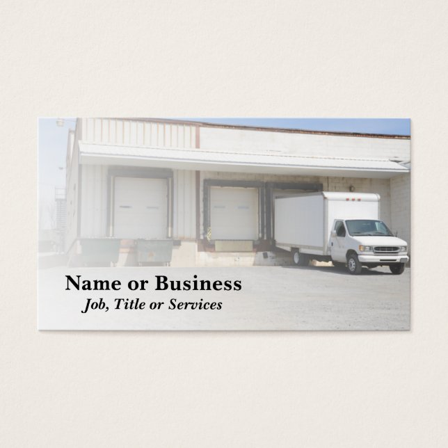 caminhão com cais de descarga (Frente)