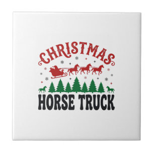 Caminhão de Cavalo de Natal Design de Trenó do Pap