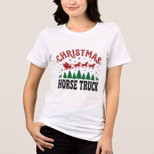 Caminhão de Cavalos de Natal Design de Trenó do Pa
