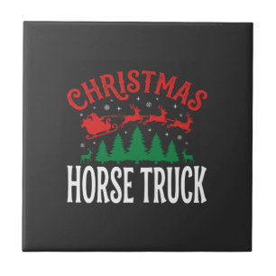 Caminhão de Cavalos Natalinos do Papai Noel