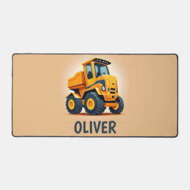 Caminhão de Construção Amarelo Moderno Correto