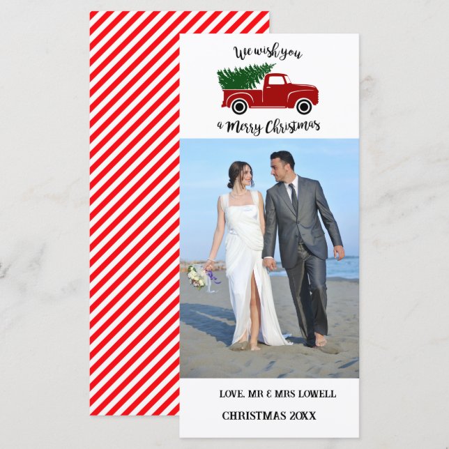 Caminhão de Natal - Cartão de Natal 4x9 (Frente/Verso)
