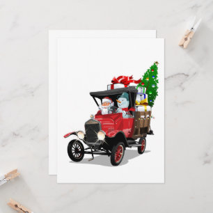 Caminhão de Natal de desenho animado