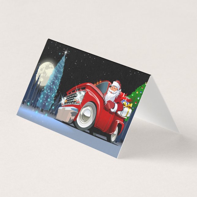 Caminhão de Natal de desenho animado (Frente)